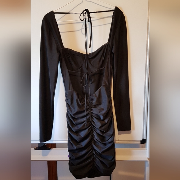 Tiger Mist black Ismay ruched dress - Picture 10 of 13